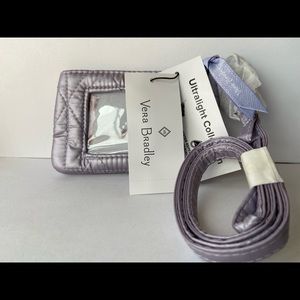 VERA BRADLEY ZIP ID & LANYARD ULTRALIGHT COLLECTION LAVENDER PEARL 28635-U89